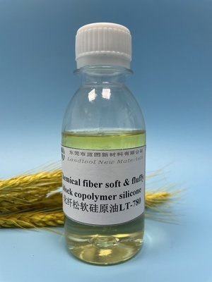 Delicado da fibra química do PH 7.5-8.5 de 65% &amp; silicone macio do copolímero de bloco